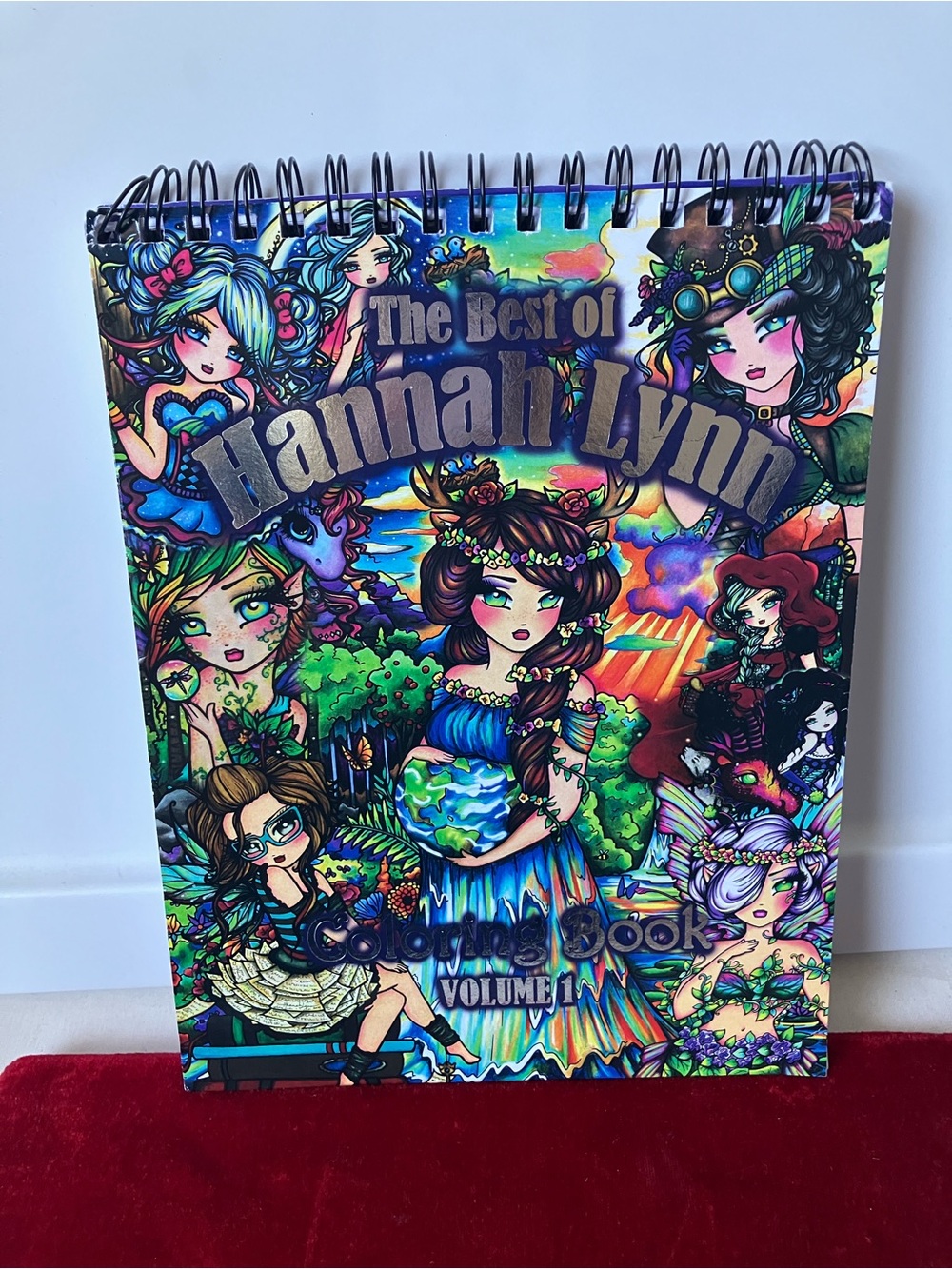 Hannah Lynn Best Of Coloring Book Volume 1 Artist Signed 2019 Spiral OOP.